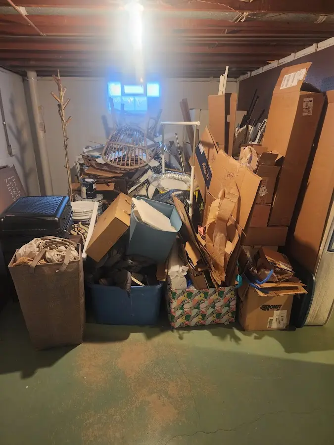 Roll-off dumpster container at job site for Roll Off Dumpster Rental in Columbia